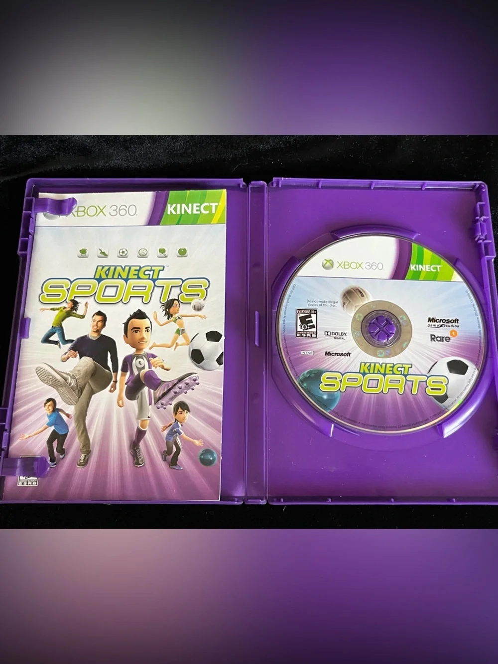 🩵 Kinect SPORTS XBOX 360 Simulation Video Game Complete